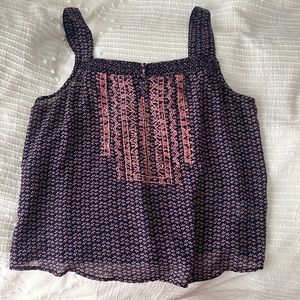 Floral patterned Tank top mesh